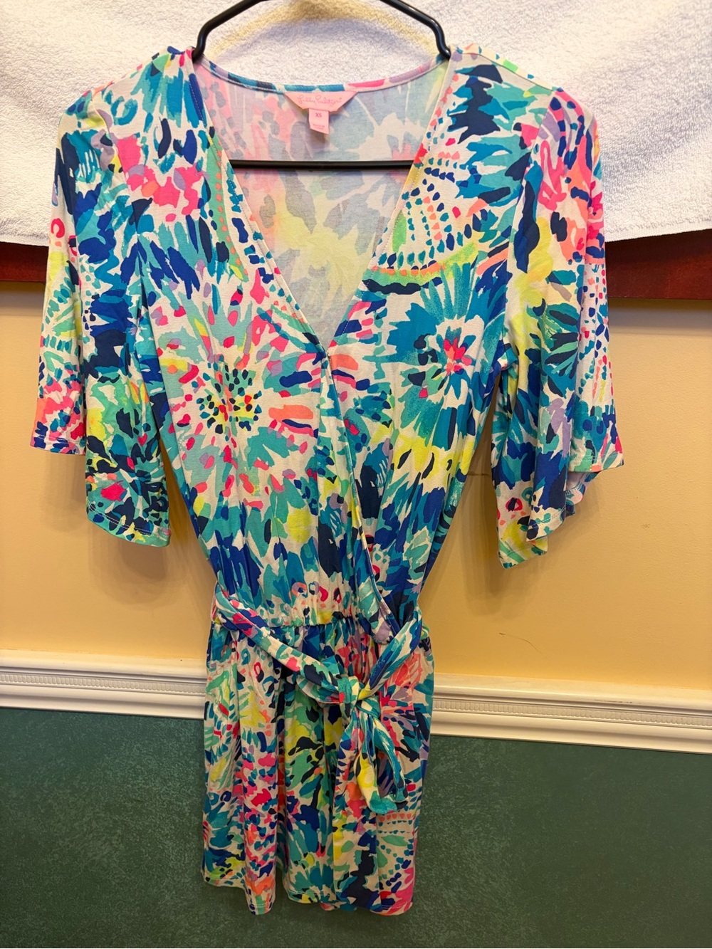 Lilly Pulitzer Multicolor Floral Wrap Romper